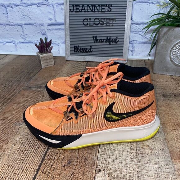 Nike Kyrie Flytrap VI 6 Orange Yellow Black Mens Sz 8 Womens Sz 9.5 DM1125-800 - Picture 3 of 13